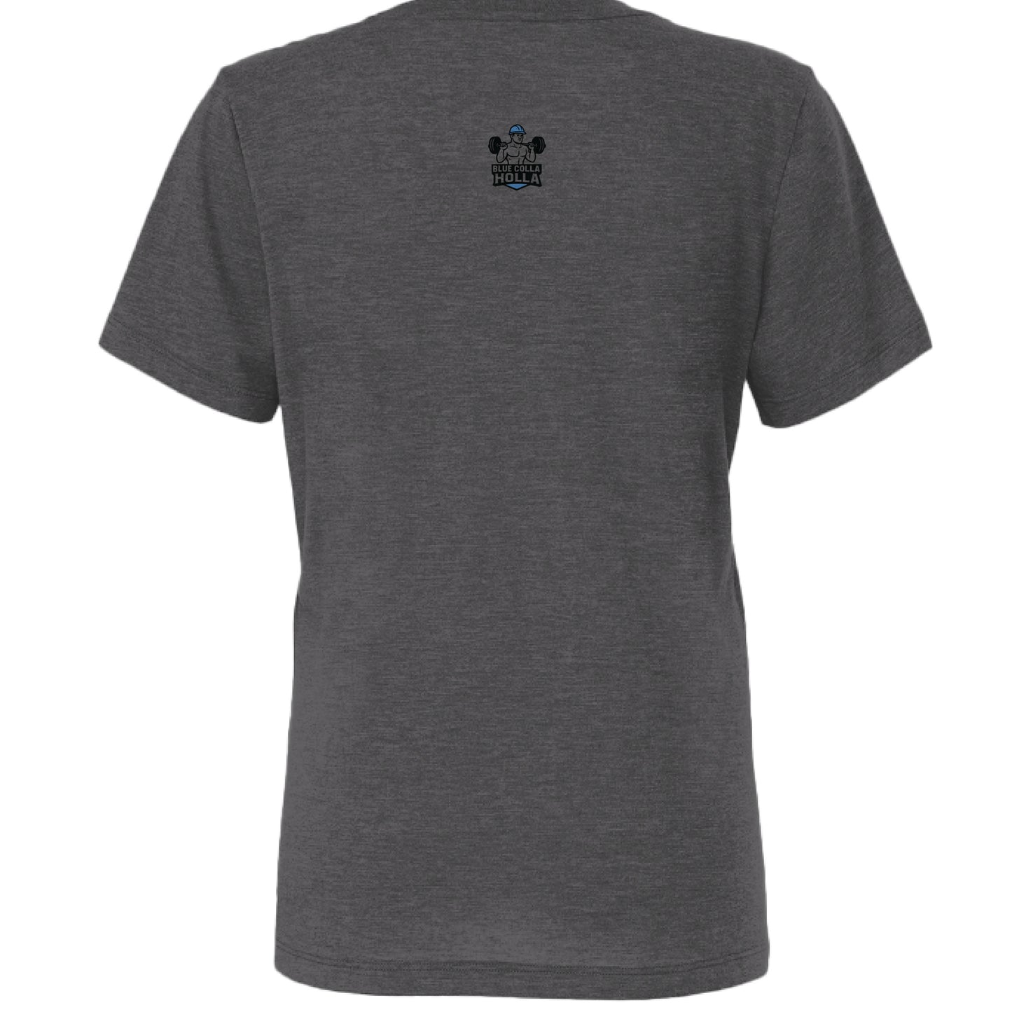 Solid Dark Grey Triblend - BACK