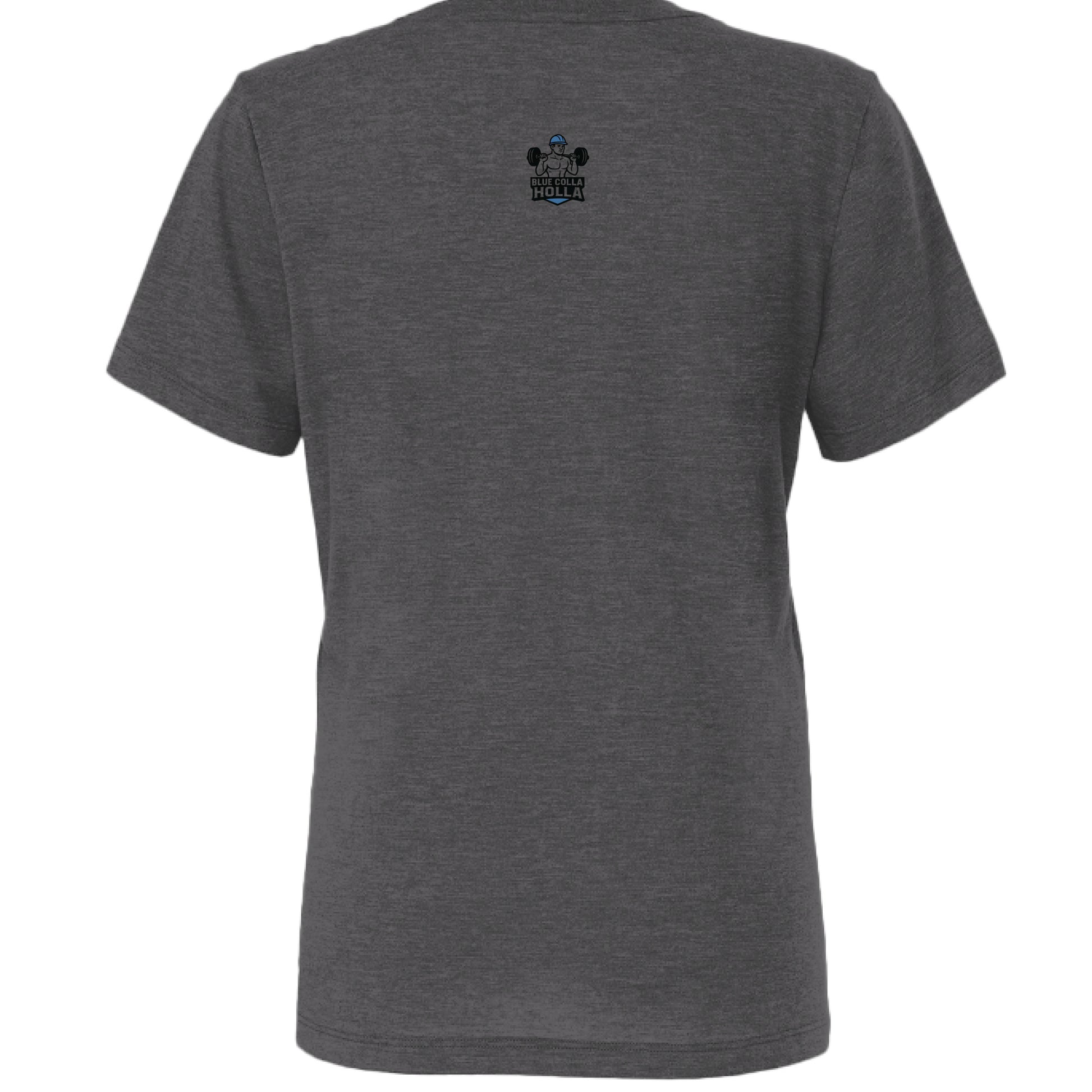 Solid Dark Grey Triblend - BACK